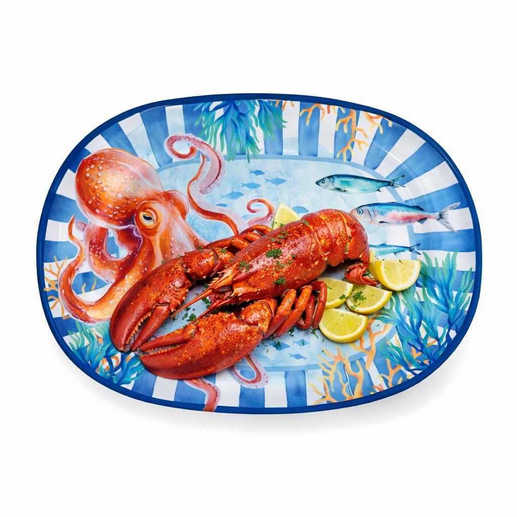 regalo italiano regalo italiano vassoio rettangolare deep in melamina 43 x 32 cm h 2 cm ean 8057586196308