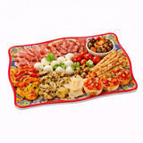 regalo italiano regalo italiano vassoio rettangolare rian in melamina 30 x 21 cm h 2 cm rosso blu ean 8057586160637