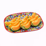 regalo italiano regalo italiano vassoio rettangolare rian in melamina 43 x 32 cm h 2 cm rosso blu ean 8057586160613