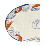 rose tulipani rose tulipani vassoio ovale ocean life melamina 45 x 30 cm ean 8018594611238