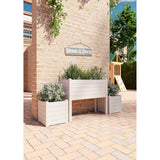 teraplast teraplast fioriera trama 015 snow h 80 cm 100 x 42 cm resina ean 8051560251700