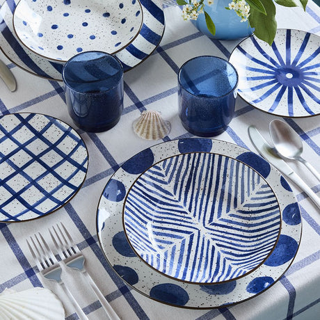 tognana tognana servizio tavola moon mirage 18 pz ceramica blu ean 8056444549300