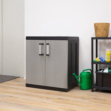 toomax toomax armadio 2 ante garage mega antracitegrigio tortora mobile con ripiani regolabili multiuso ean 8009371022040