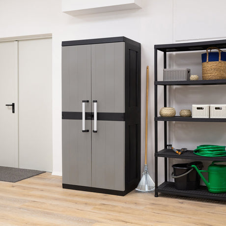 toomax toomax armadio 2 ante garage mega utility cabinet con ripiani mobile porta attrezzi con 4 ripiani regolabili ean 8009371022248