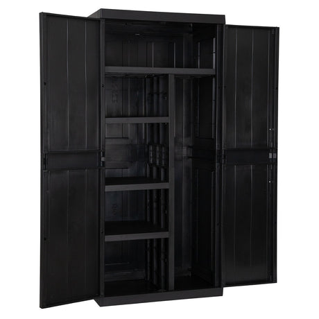toomax toomax armadio 2 ante garage mega utility cabinet mobile porta attrezzi con 4 ripiani regolabili ean 8009371022149