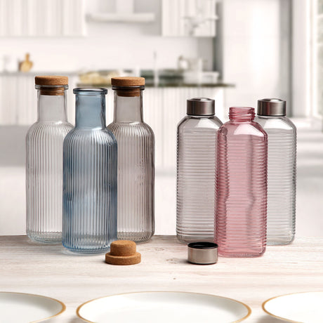 versa versa bottiglia vetro d 83 cm h 235 cm 1 000 ml rosa ean 22500045