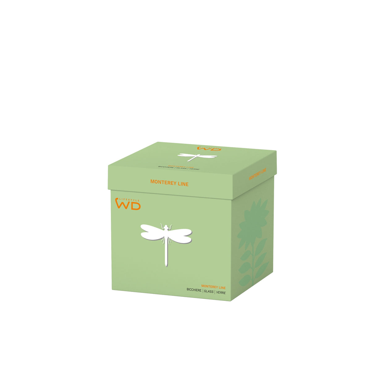 wd lifestyle wd lifestyle bicchiere vetro borosilicato cc 250 ml decoro libellula ean 8055035685229