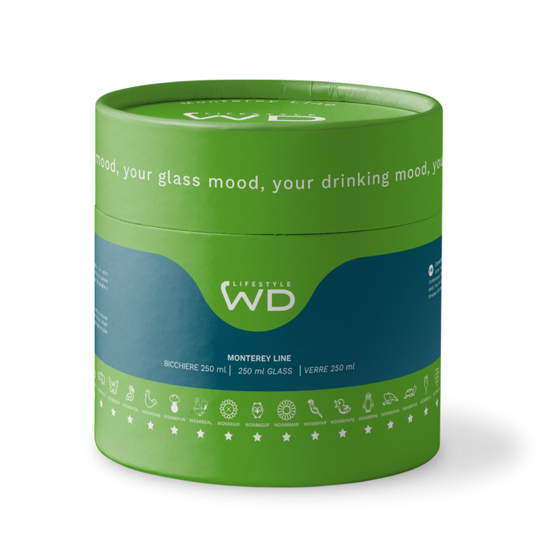 wd lifestyle wd lifestyle bicchiere vetro borosilicato cc 250 ml decoro pinguino ean 8055035680538