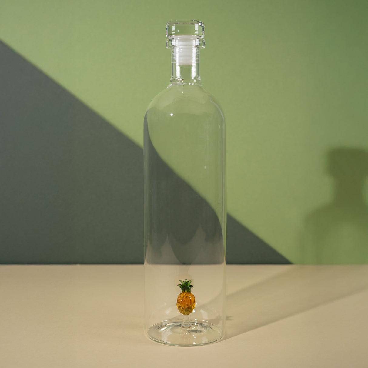 wd lifestyle wd lifestyle bottiglia vetro con tappo cc 12 lt decoro ananas ean 8055035685359