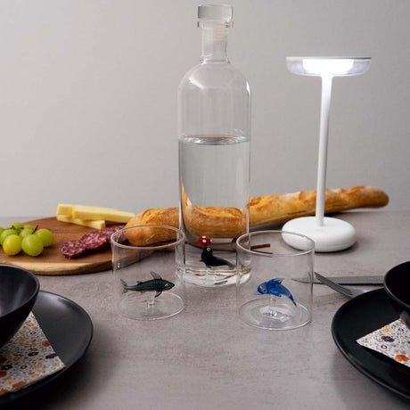 wd lifestyle wd lifestyle bottiglia vetro con tappo cc 12 lt decoro foca ean 8053300576081