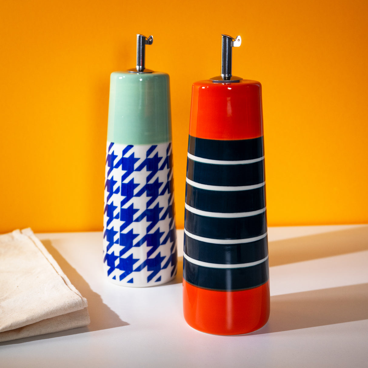 wd lifestyle wd lifestyle oliera acetiera in stoneware 490 ml blu ean 8055035684833