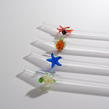 wd lifestyle wd lifestyle set 4 cannucce in vetro scovolino decoro animali marini ean 8055035684680