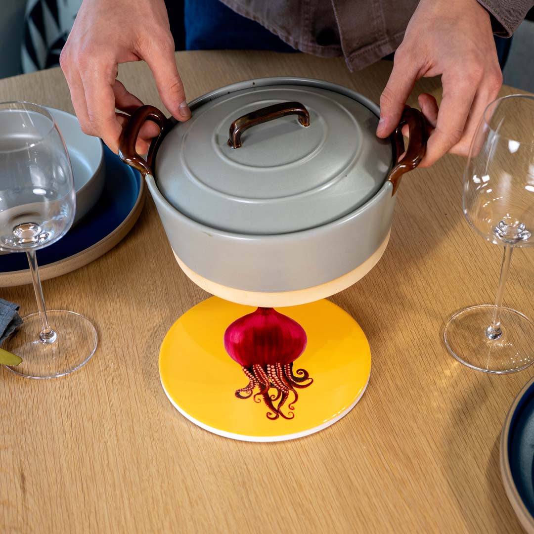 wd lifestyle wd lifestyle sottopentola ceramica d 18 cm decoro gatto natalizio ean 8055035682655