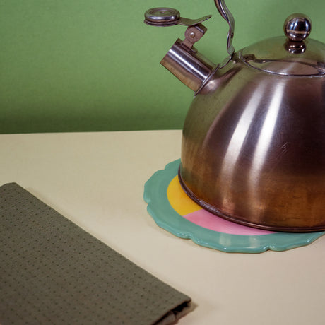 wd lifestyle wd lifestyle sottopentola in stoneware d 18 cm verde ean 8055035684734