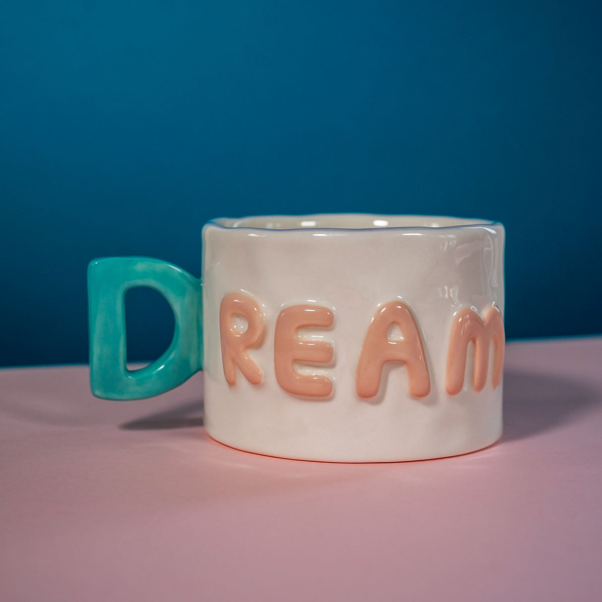 wd lifestyle wd lifestyle tazza colazione in stoneware 440 ml decoro dream verde rosa ean 8055035683928