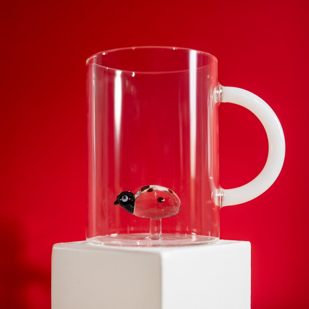 wd lifestyle wd lifestyle tazza vetro borosilicato cc 420 ml decoro coccinella ean 8055035684130