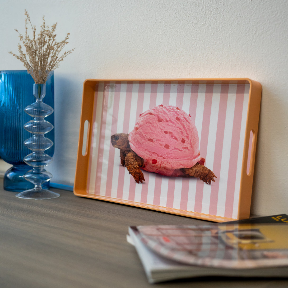 wd lifestyle wd lifestyle vassoio rettangolare 40 x 24 cm decoro tartaruga ean 8053300579273