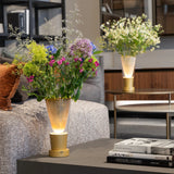 zafferano zafferano soffio vase lampada da tavolo portatile ledtouch dimmer oro sabbiato ean 8054040726491