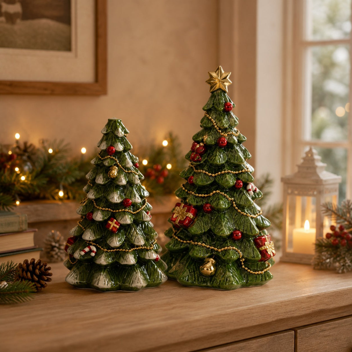 ad trend ad trend albero natalizio decorativo in resina d 12 cm h 21 cm ass 1 pz ean 8057586198678