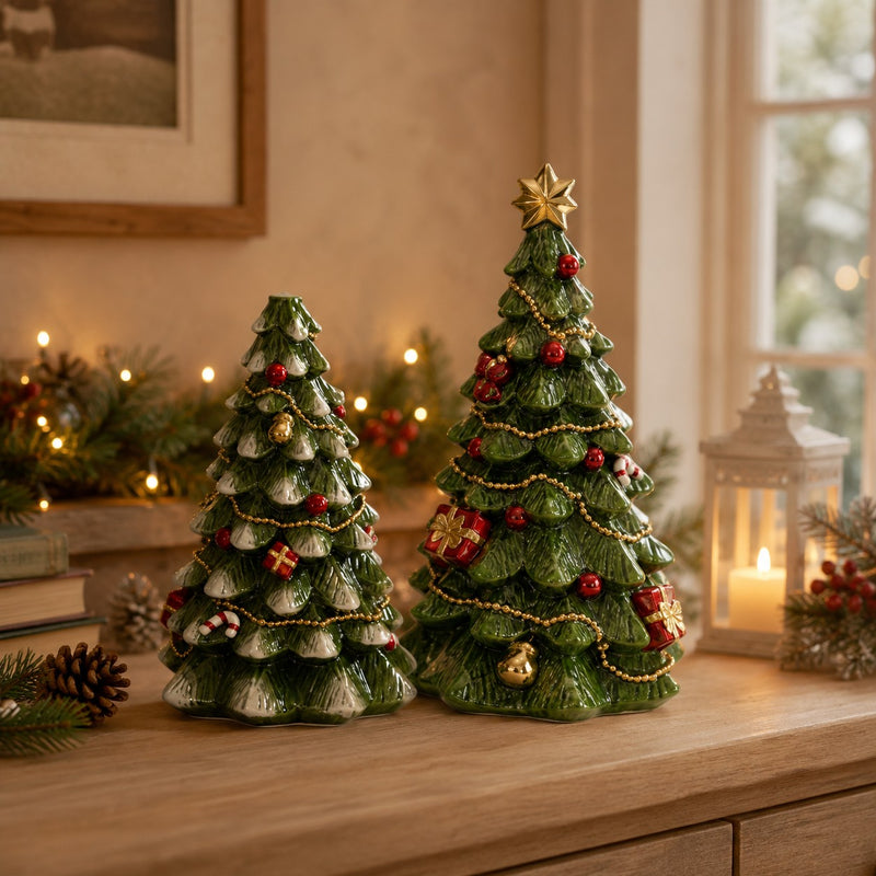 ad trend ad trend albero natalizio decorativo in resina d 12 cm h 21 cm ass 1 pz ean 8057586198678