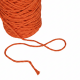 Gomitolo cotone Arpimex 4mm 500g, arancio vivace per macramè, uncinetto e decorazioni feste, bomboniere. Filato resistente e versatile. ean 8018318378881