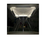 bigiemme bigiemme alzata plexiglass trasparente per top led 48x48 cm h 20 cm
