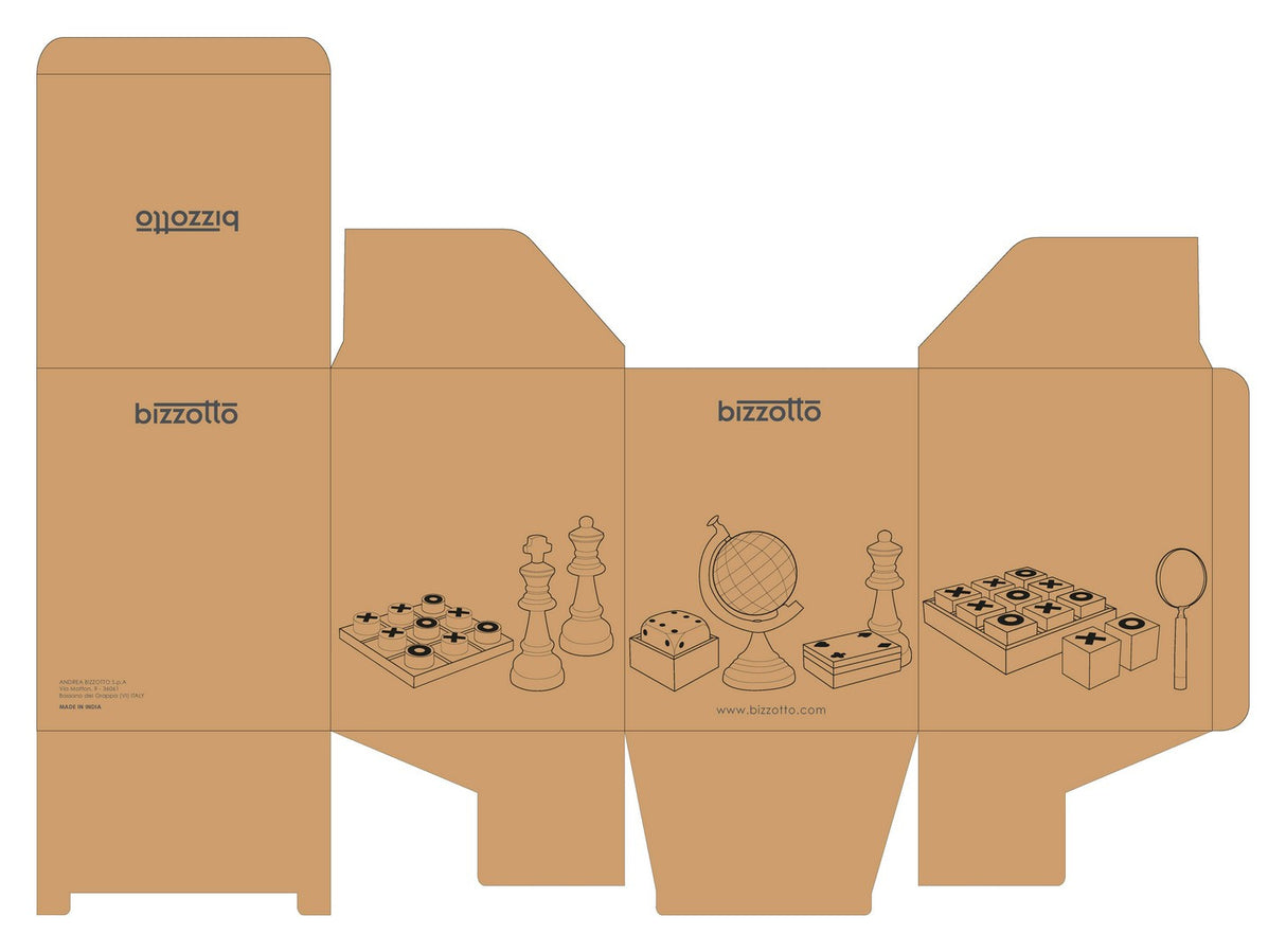 bizzotto bizzotto decorazione di natale carte fortune legno h 43 cm 155 x 12 cm incluso 2 set carte ean 8051836711211