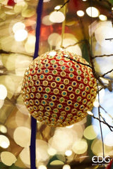 edg enzo de gasperi edg enzo de gasperi addobbo palla di natale infinity d 10 cm rosso mix ean 8059824593177