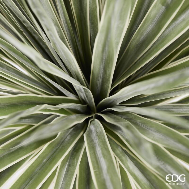 edg enzo de gasperi edg enzo de gasperi agave con vaso pianta artificiale h 80 cm verde ean 8059824518248