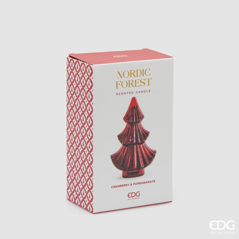 edg enzo de gasperi edg enzo de gasperi candela forest albero di natale h 25 cm l 15 cm l 9 cm cranberry pomegranate red ean 8059824566683
