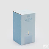 edg enzo de gasperi edg enzo de gasperi candela led starry con moccolo h 15 cm d 75 cm ip20 celeste ean 8059824475718