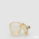 edg enzo de gasperi edg enzo de gasperi contenitore decorativo micro quadretti bombato h 115 cm d 85 cm giallo ean 8059824610539