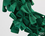 edg enzo de gasperi edg enzo de gasperi decoro corona con fiocchi natale d 60 cm green ean 8059824582072