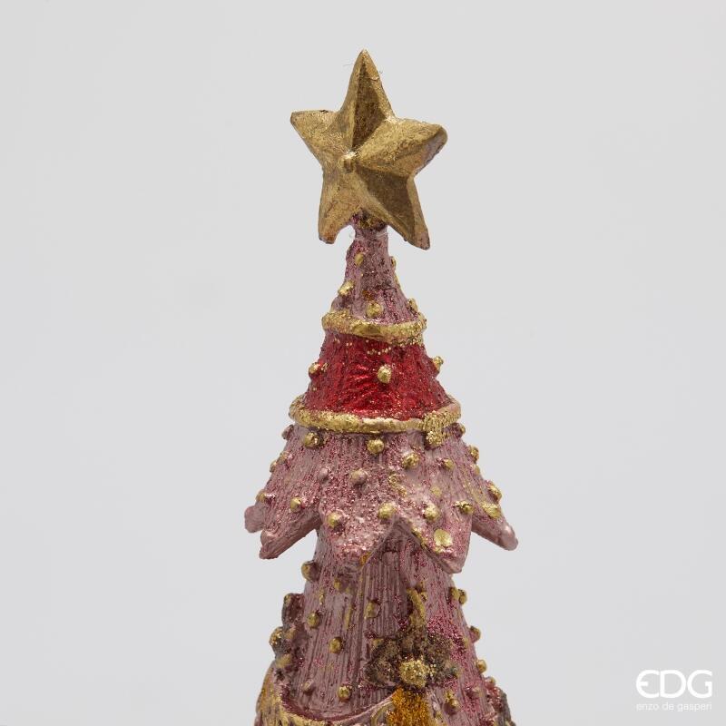 edg enzo de gasperi edg enzo de gasperi decoro decoglitter pino di natale h 345 cm d 11 cm poliresina mix rosa ean 8059824597977