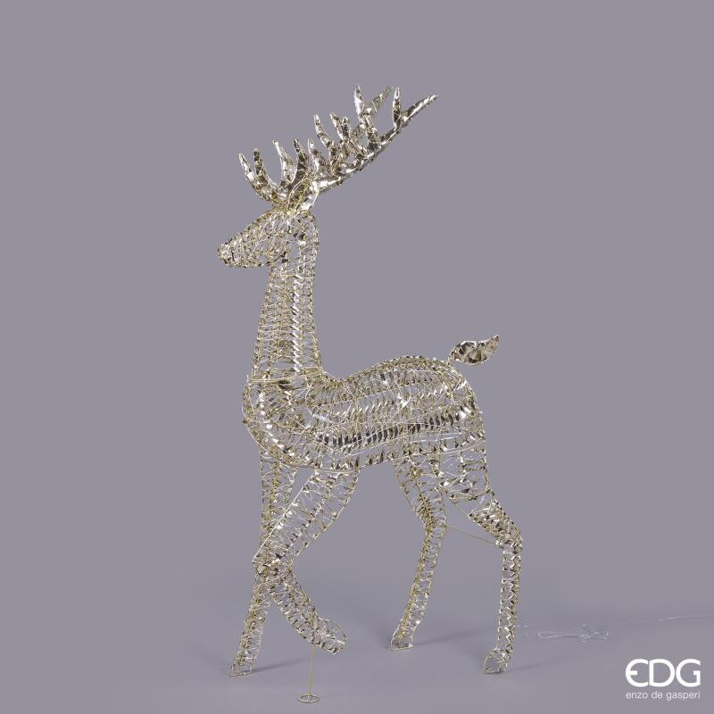 edg enzo de gasperi edg enzo de gasperi decoro natale renna stripes 1 800 microled h 180 cm l 90 cm l 27 cm ip44 gold ean 8059824546920
