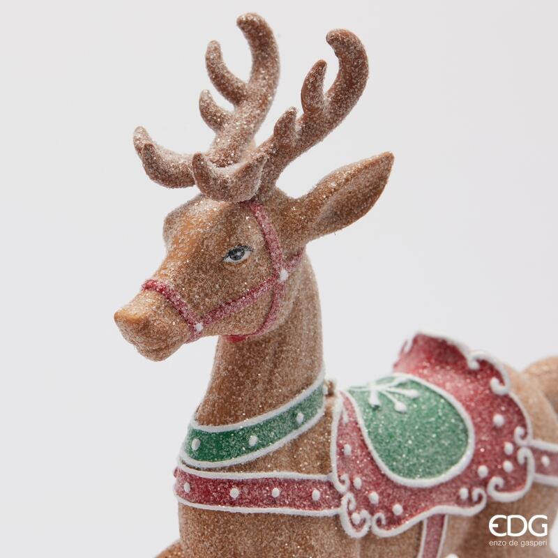 edg enzo de gasperi edg enzo de gasperi decoro renna marzapane natale mov h 29 cm l 17 cm l 14 cm multicolo ean 8059824561619