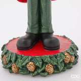 edg enzo de gasperi edg enzo de gasperi decoro renna natale maggiordomo con vassoio h 61 cm l 19 cm l 165 cm green red ean 8059824541253