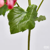 edg enzo de gasperi edg enzo de gasperi geranio ramo con foglie ass h 75 cm pianta artificiale rosa scuso o chiaro 1 pz ean 8059824490223