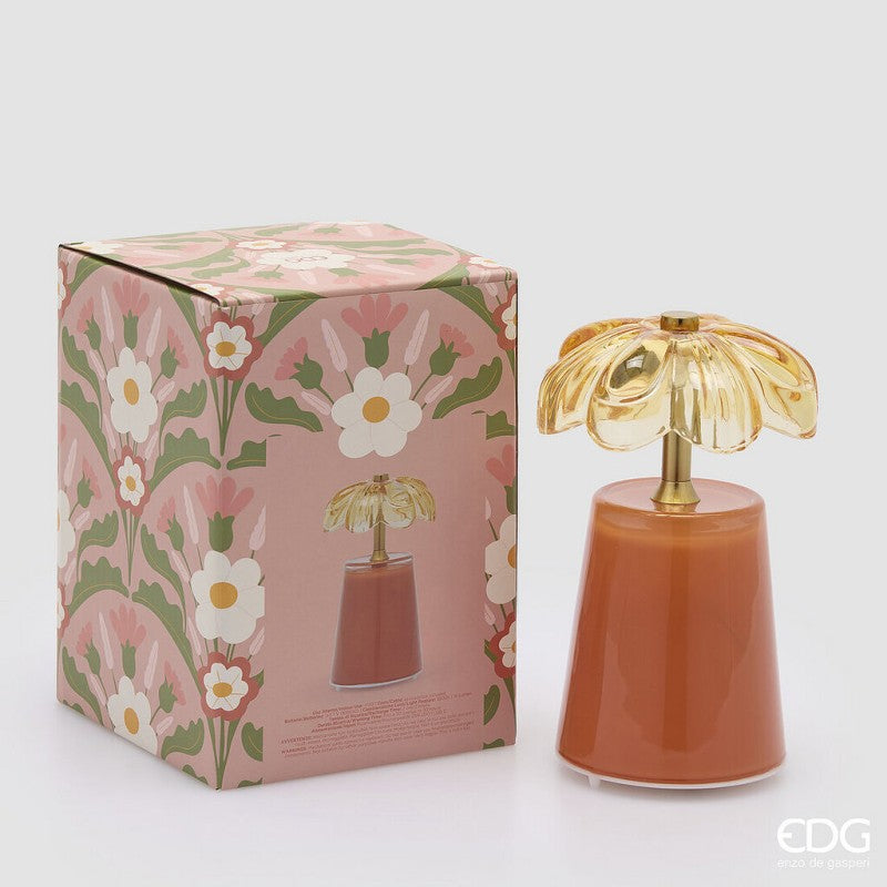 edg enzo de gasperi edg enzo de gasperi lampada da tavolo lily h 1750 cm d 11 cm ip20 arancione scatola regalo ean 8059824607829