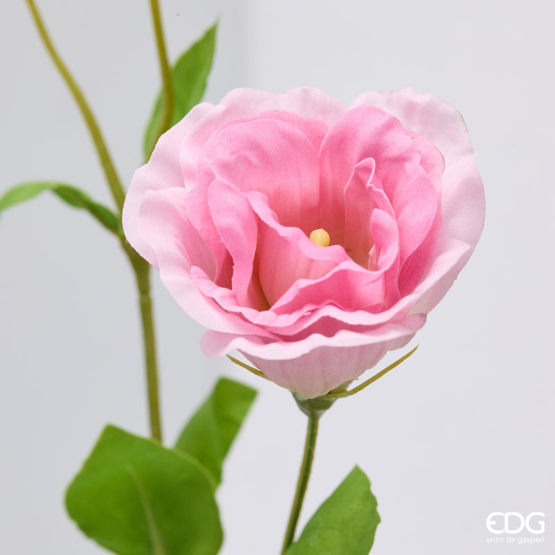 edg enzo de gasperi edg enzo de gasperi lisiantus ramo con foglie ass h 71 cm d 10 cm pianta artificiale colore bianco o rosa1 pz ean 8059824614599