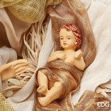 edg enzo de gasperi edg enzo de gasperi nativita tessuto natale con base h 50 cm green pink ean 8059824280732