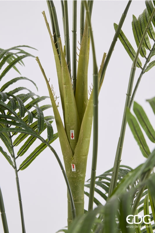 edg enzo de gasperi edg enzo de gasperi palma areca vogue con vaso pianta artificiale h 250 cm verde ean 8059824607386