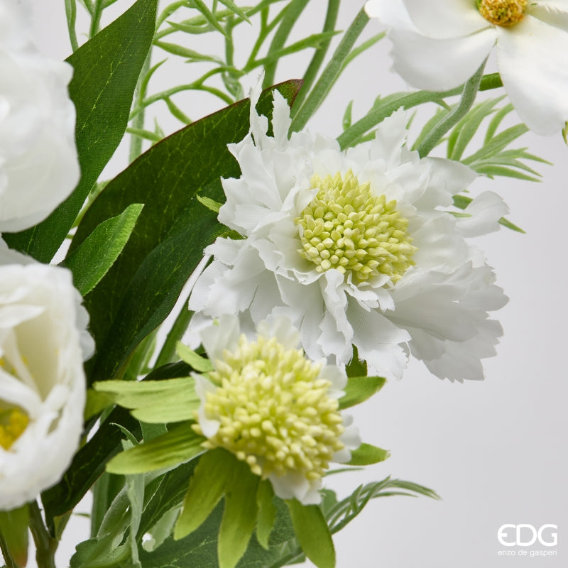 edg enzo de gasperi edg enzo de gasperi peonia bouquet mix cespuglio artificiale h 60 cm avorio ean 8059824615558