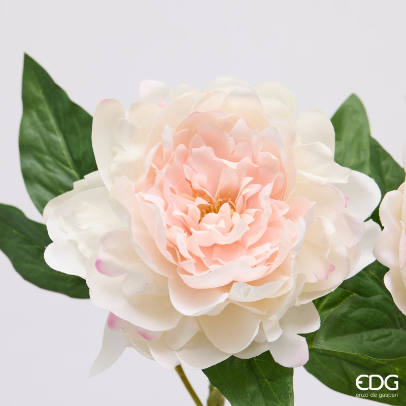 edg enzo de gasperi edg enzo de gasperi peonia ramo con foglie ass h 58 cm pianta artificiale rosa 1 pz ean 8059824647207