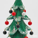 edg enzo de gasperi edg enzo de gasperi pino poly di natale con perle h 36 cm d 19 cm green ean 8059824561060