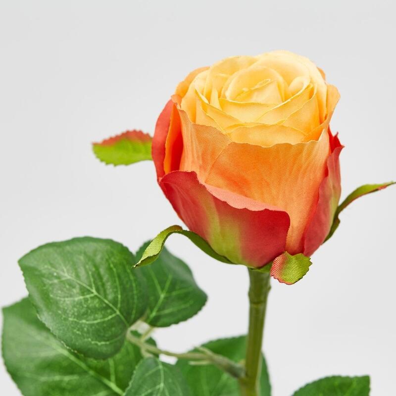 edg enzo de gasperi edg enzo de gasperi rosa bocciolo olis 3 fg ramo ass h 51 cm pianta artificiale arancione 1 pz ean 8056372812880