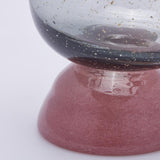 edg enzo de gasperi edg enzo de gasperi vaso drappo bicolore con piede h 23 cm d 22 cm pink grey ean 8059824355393