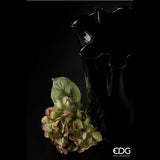 edg enzo de gasperi edg enzo de gasperi vaso drappo nida h 22 cm d 17 cm vetro nero ean 8056372129018