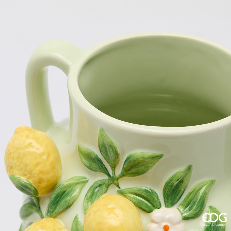 edg enzo de gasperi edg enzo de gasperi vaso limoni anfora h 26 cm d 20 cm mix giallo ean 8059824624864