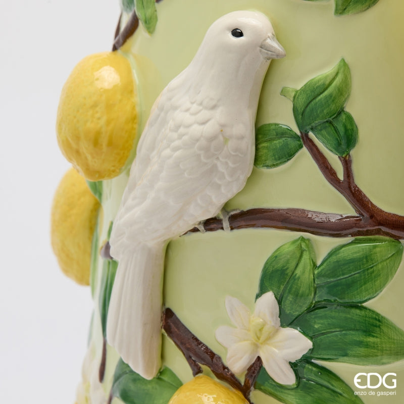 edg enzo de gasperi edg enzo de gasperi vaso limoni bombato h 405 cm d 34 cm mix verde ean 8059824624635